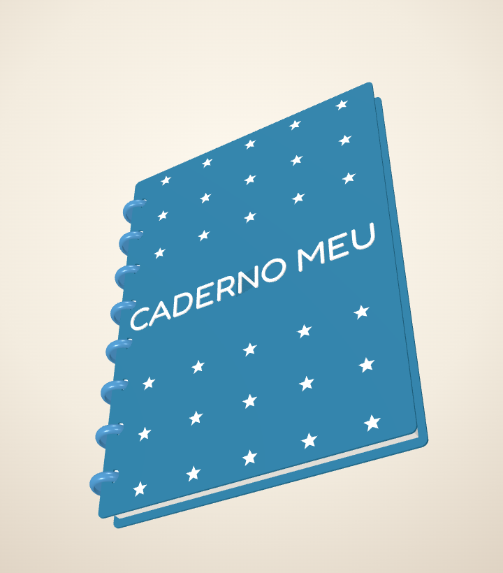 Empty Template A5 do Caderno Meu